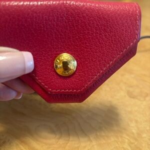 Like New HERMES BiColor Chèvre Myzore Leather Coin Pouch